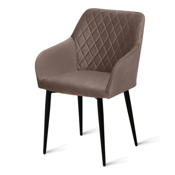 Стул B145 (B145 MOKKA VL12, BK, VD)